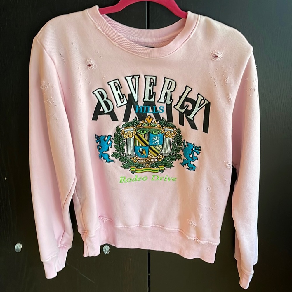 Amiri Beverly Hills Sweatshirt in Pink (never worn)